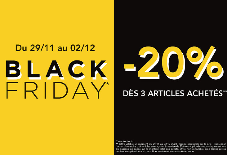 Black Friday chez Trésor