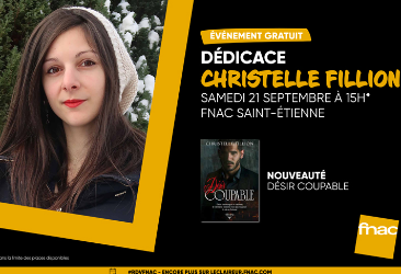 Christelle Fillion en dédicace à la Fnac le 21septembre