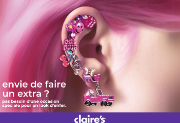 Piercing gratuit chez Claire's