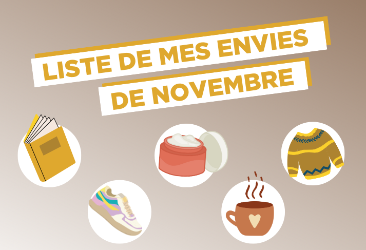 LISTE DE MES ENVIES DE NOVEMBRE